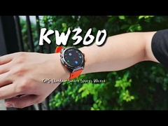 KW360 AMOLED GPS & AI Smartwatch με πραγματικό χρόνο δραστηριότητα & Tracker ύπνου AI Ερώτηση & Απάντηση 5ATM Αδιάβροχο