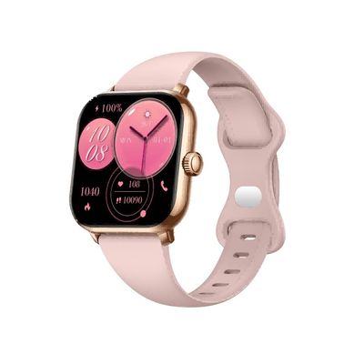 KW269D 1.7' AMOLED Elegance Style Convenient BT Calling Smart Watch με μπαταρία 210mAh και ροζ